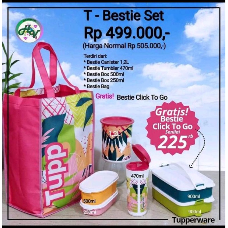 T bestie set tupperware promo