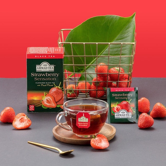 

AHMAD TEA - STRAWBERRY SENSATION Fruit Black Tea - 1 box