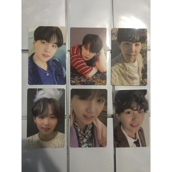 photocard suga yoongi official tear o, mots 7 persona, butter