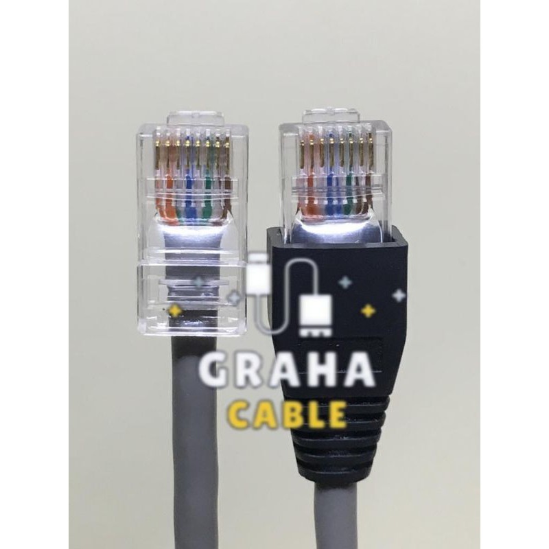 Kabel LAN/UTP Cat 5e + Pin Rj45 10Meter