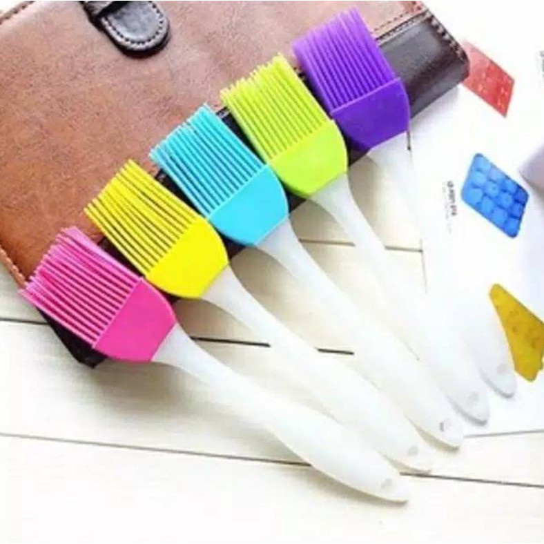 Kuas Silikon Kuas dapur Kue Kuas Masak Silicone Brush Roti BBQ Cake Minyak Mentega Anti Rontok Panas PR017