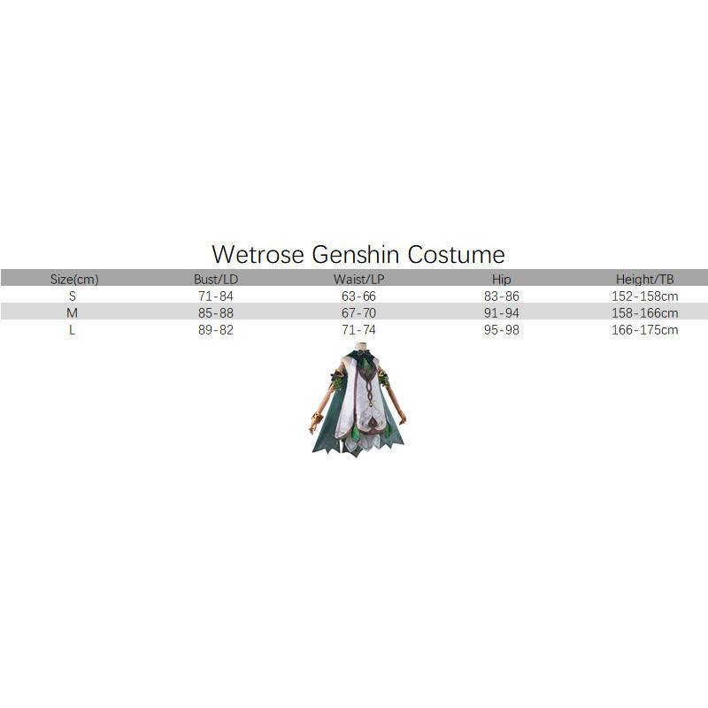 【Wetrose】Genshin Impact Sumeru Nahida Lesser Lord Kusanali Cosplay Costume Grass God Dendro Archon Set, Nahida Wig