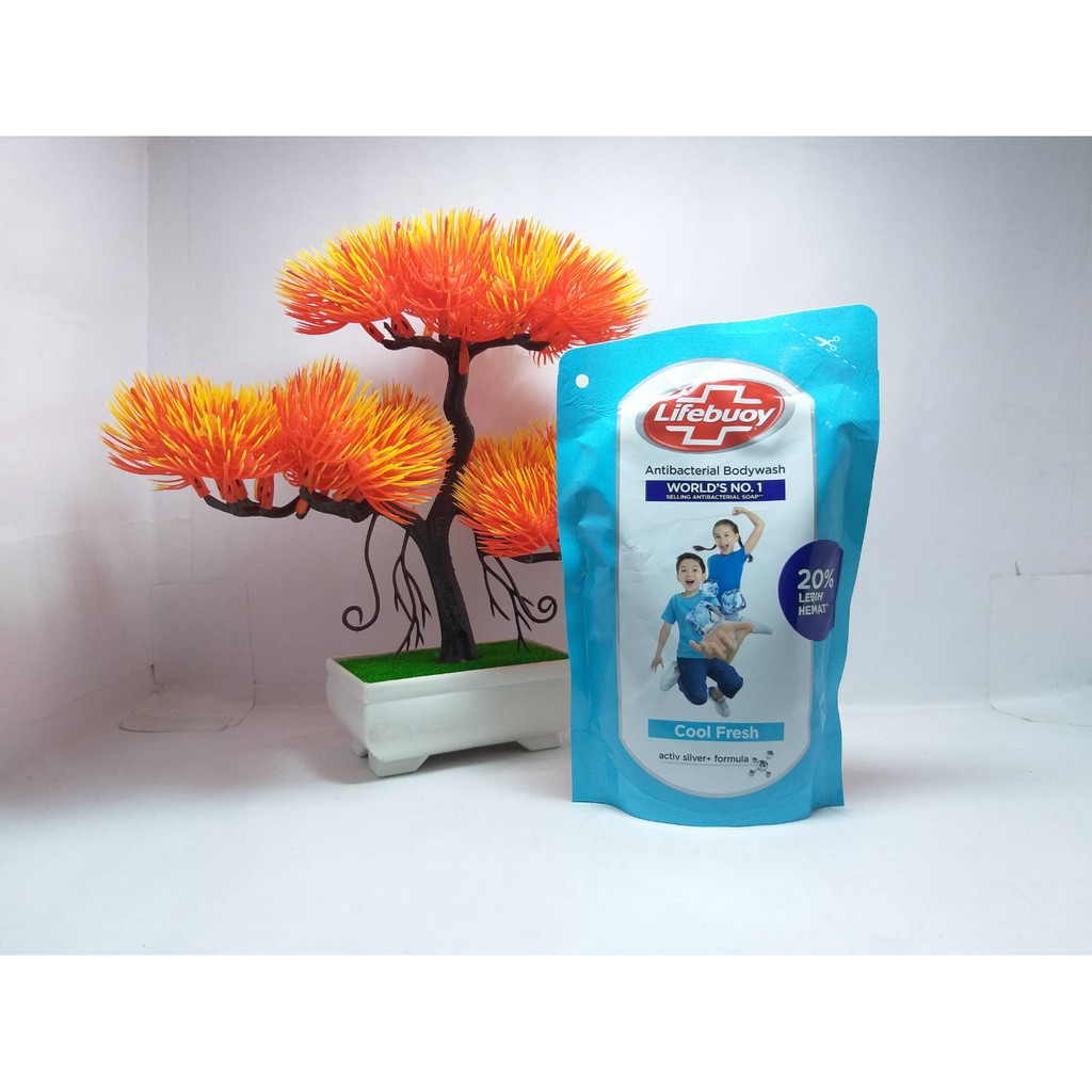 Lifebuoy Sabun Mandi Cair Refil 250ml Antibacterial Body Wash Original Murah