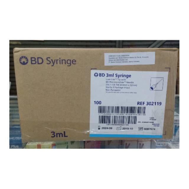 Spuit 3cc BD Syringe Jarum Suntik BD