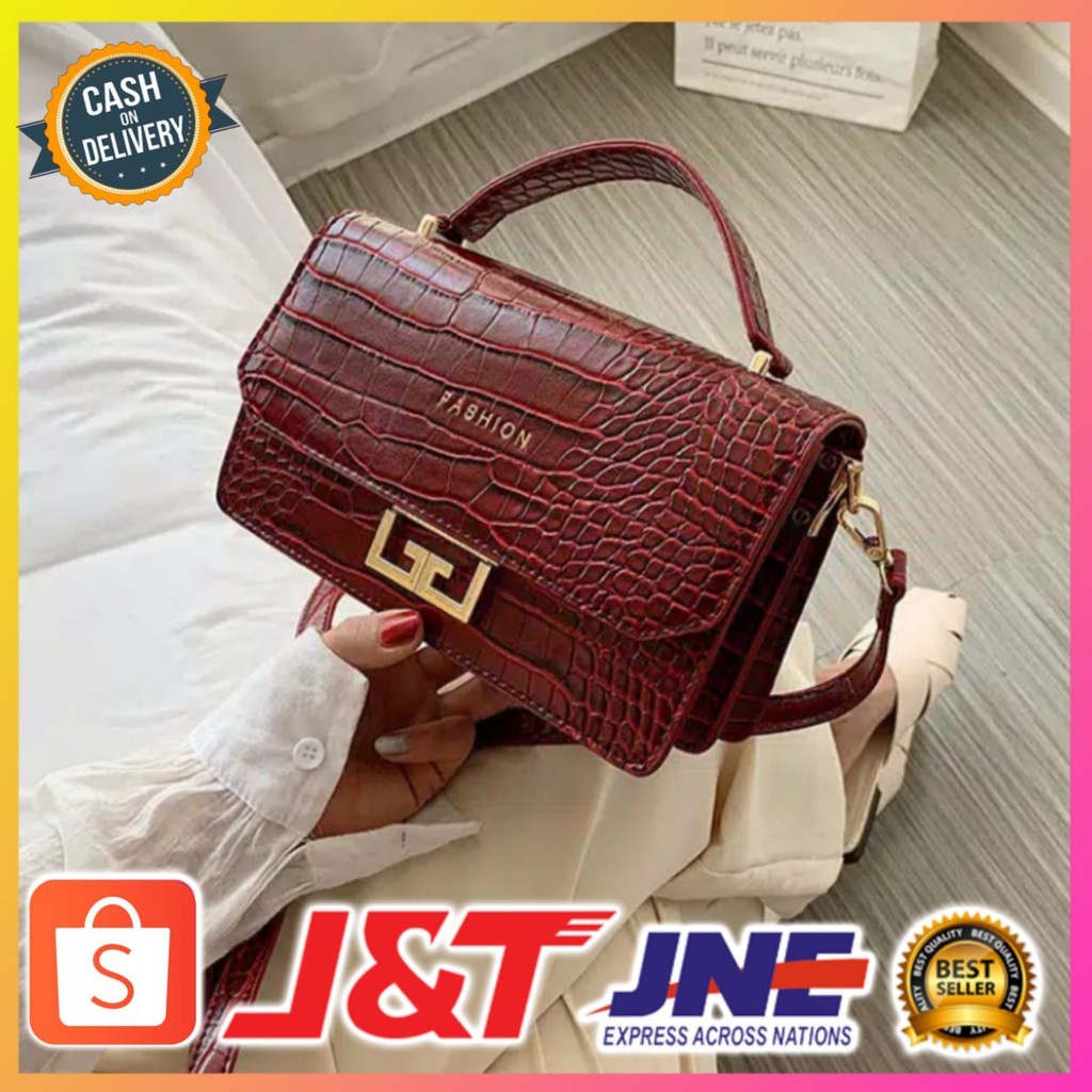 TAS WANITA SELEMPANG FASHION NINA/TAS WANITA TOTE BAG/TAS SELEMPANG IMPORT/TAS WANITA PREMIUM#100204
