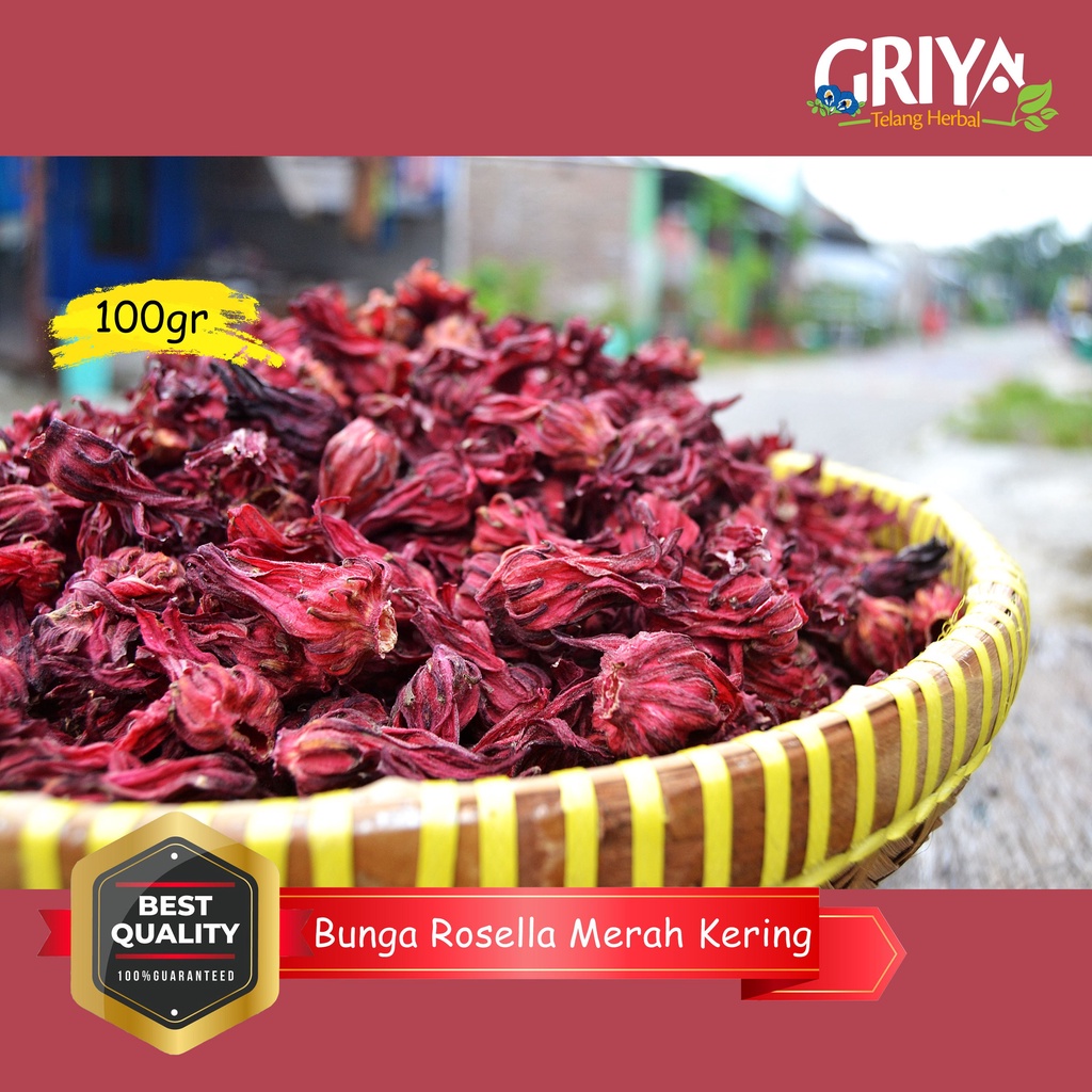 

Bunga Rosella Merah Kering 100gr (Grade A Quality)