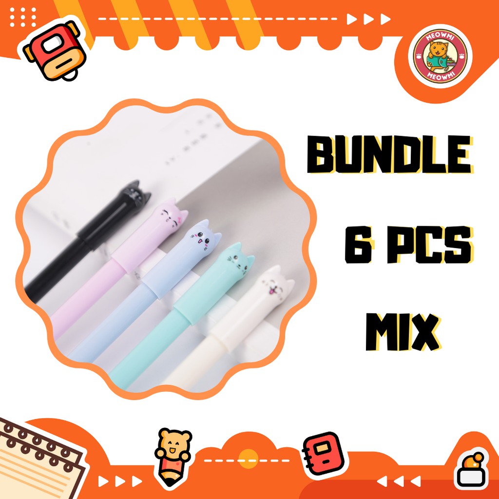 

Pulpen Motif Cat Tail Bundle 6 Pcs Mix Warna PN0106