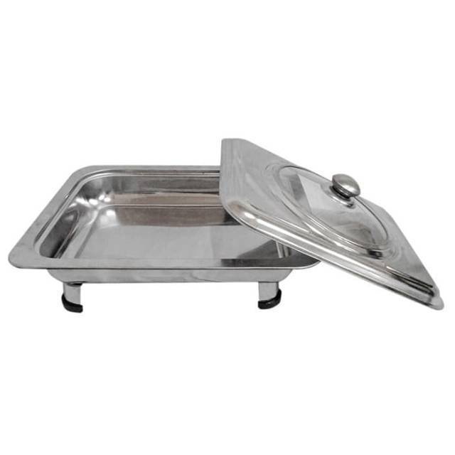 Tempat Makan Prasmanan Stainless Steel / Prasmanan Kombinasi Fast Food Dish 019