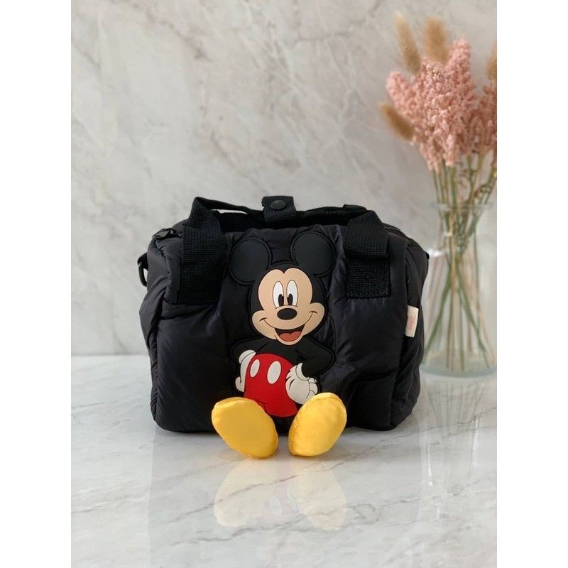 Zara Mickey Mouse Nylon Sling Bag