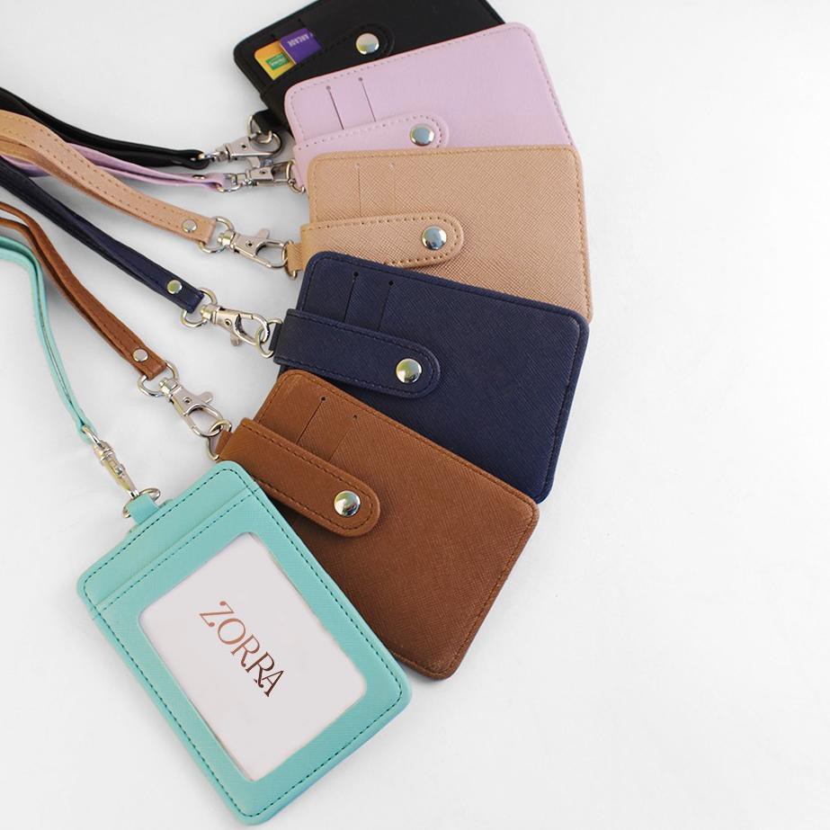 

➹ ZORRA Lanyard ID Card Name Tag ID Card Tempat ID Card Holder Kulit ◙