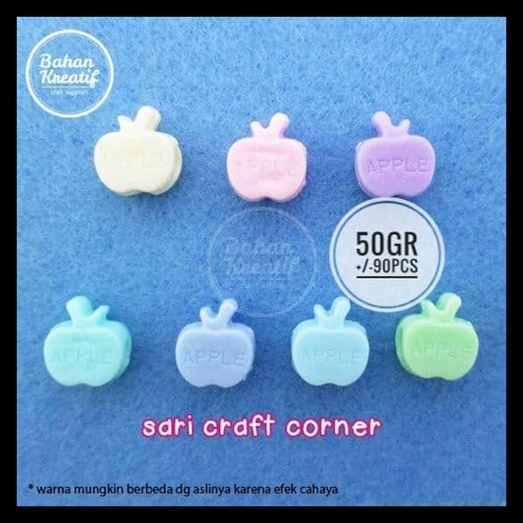

Manik Plastik Warna Pastel Apple / Apel - Manik Pastik Anak Murah