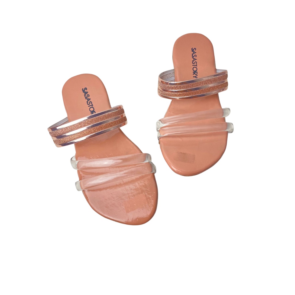 SANDAL PESTA ANAK JELLY GLITTER 3 4 5 6 TAHUN KA07