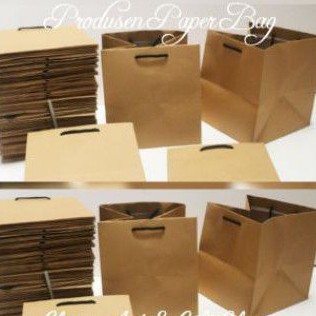 

tas kertas / paperbag ukuran 22x22x24 hrg per lusin/12pcs
