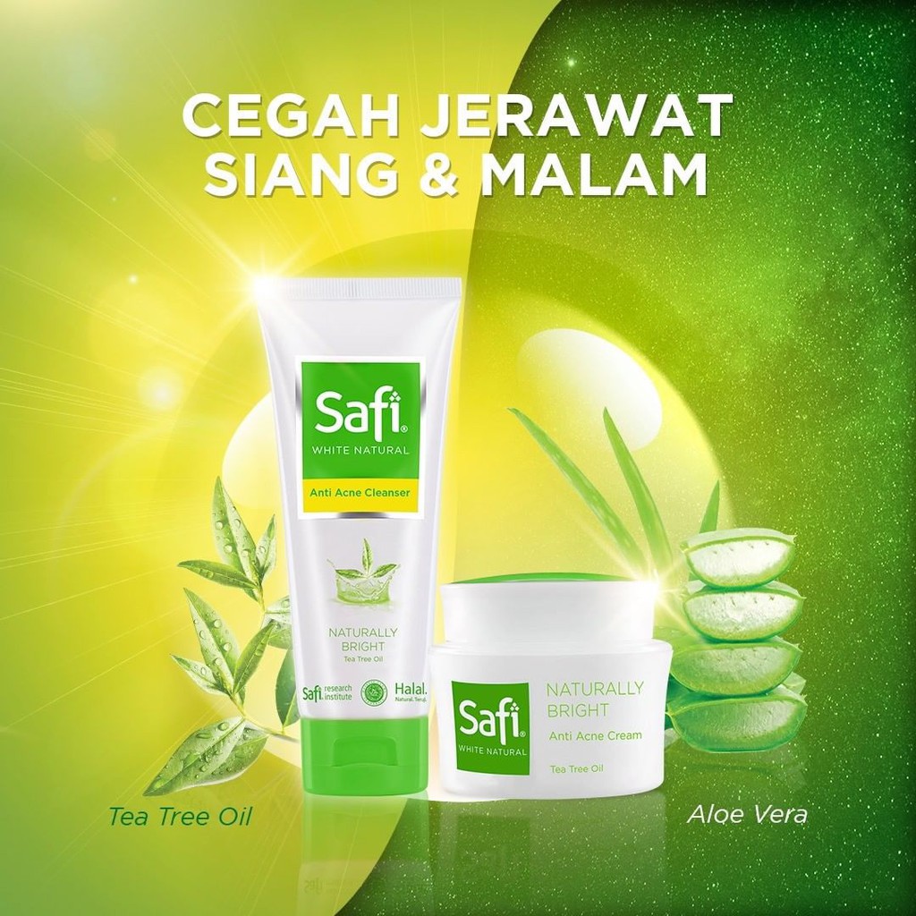 ★ BB ★ SAFI White Natural Anti Acne Cleanser Tea Tree Oil