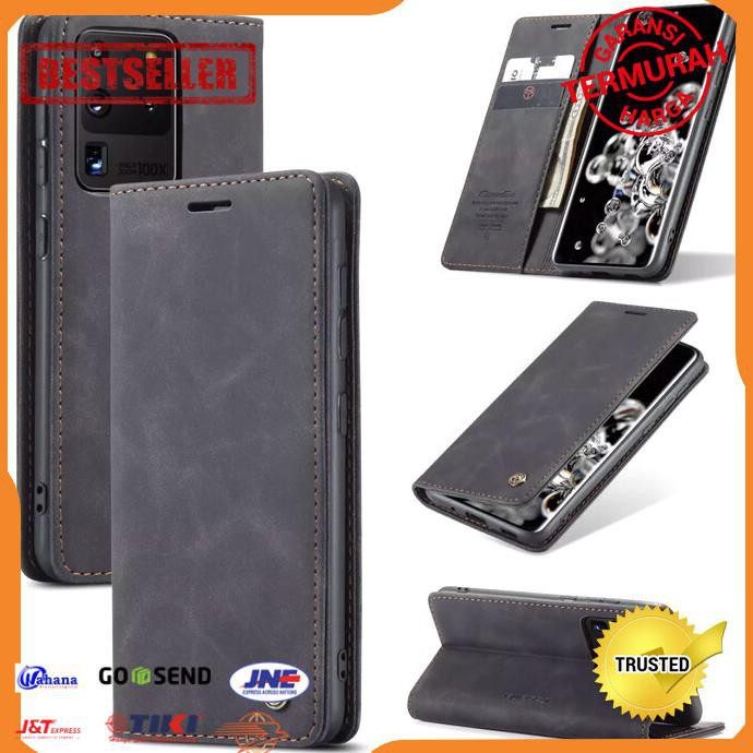 SAMSUNG S20 ULTRA FLIP CASE CASEME COVER LEATHER WALLET DOMPET