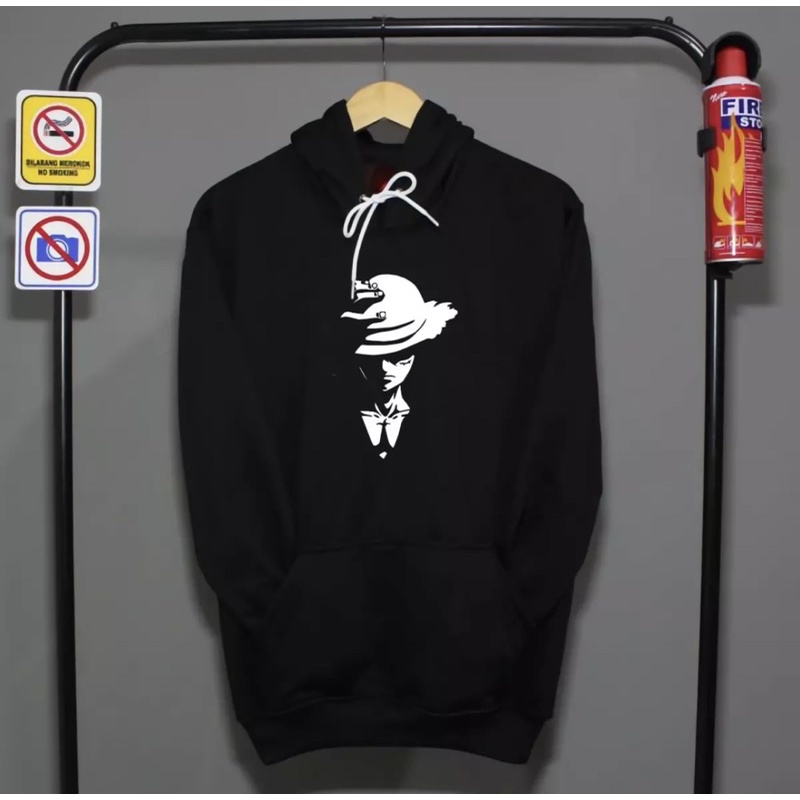 Sweater Jaket Hoodie Luffy / Hoodie Jumper / Hoodie Polos Hitam/Jaket Hoodie Pria dan Wanita