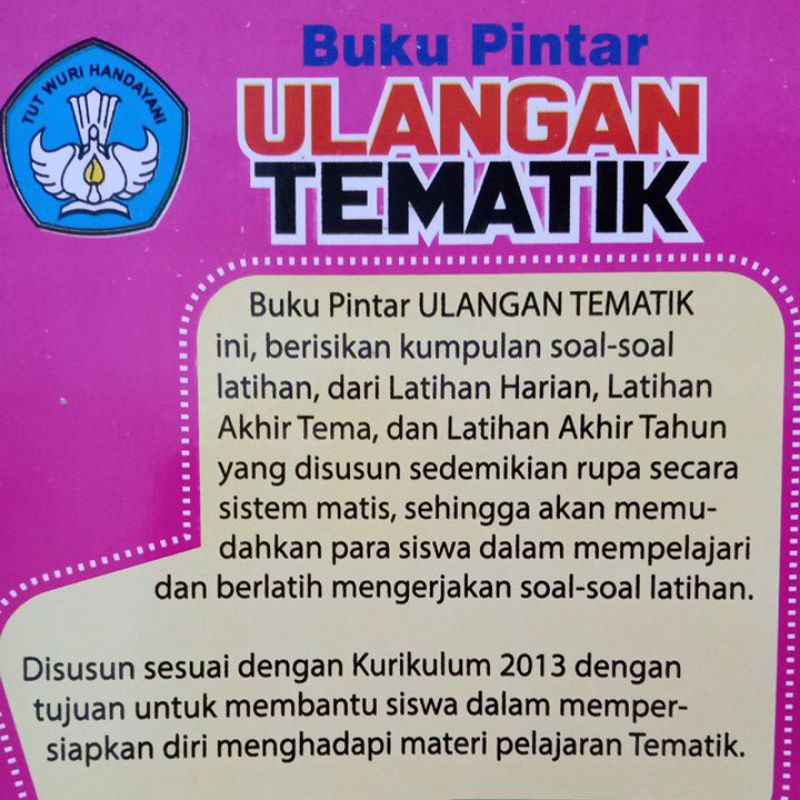 BUKU PINTAR ULANGAN TEMATIK SD KELAS 5