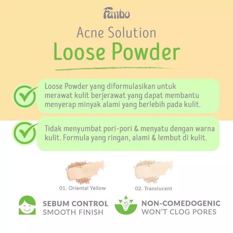 Fanbo Acne Solution Loose Powder