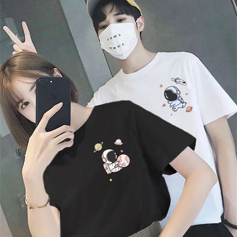 BEFAST - ZEC OOTD Wanita Kaos Oversize YUKO / Kaos Oversize Planet Astro (LD 106, P 65) / Kaos Jumbo Wanita Bergambar / Kaos Couple / Baju Keluaran Terbaru / Kaos Santai Lengan Pendek