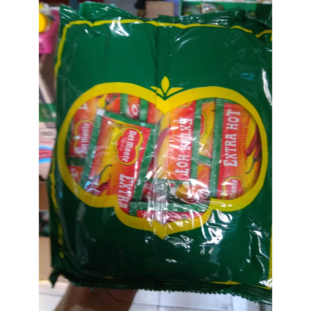 DELMONTE SAUS SAMBAL EXTRA HOT SACHET ISI 24 X 9 GRAM