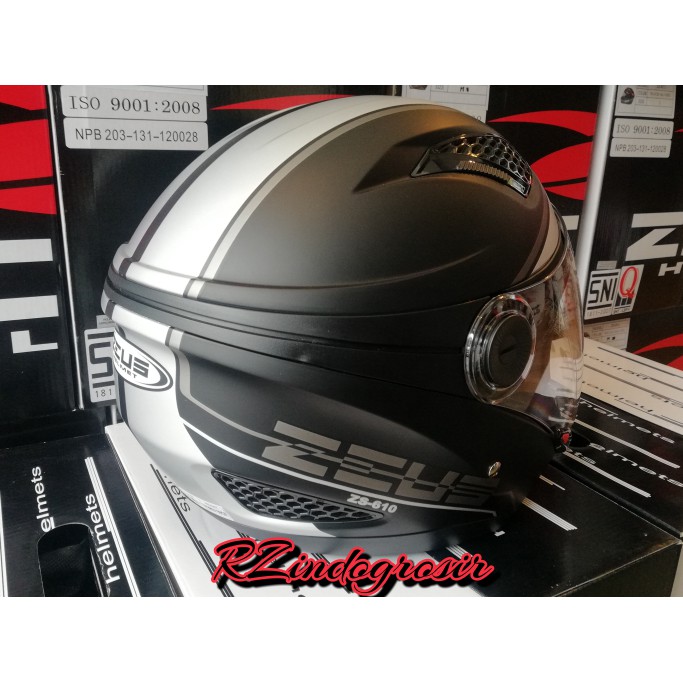 Helm Zeus ZS610 mblk 0017 silver
