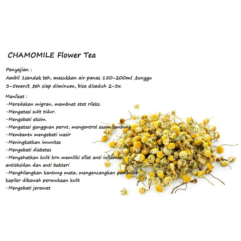 Chamomile flower tea