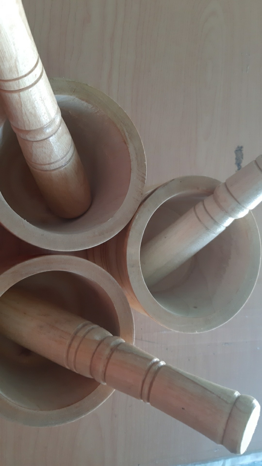 Termurah Set Lumpang Kayu Kecil + Alu / Tumbukan Kayu Ulekan Kayu Peralatan Masak Alat Dapur