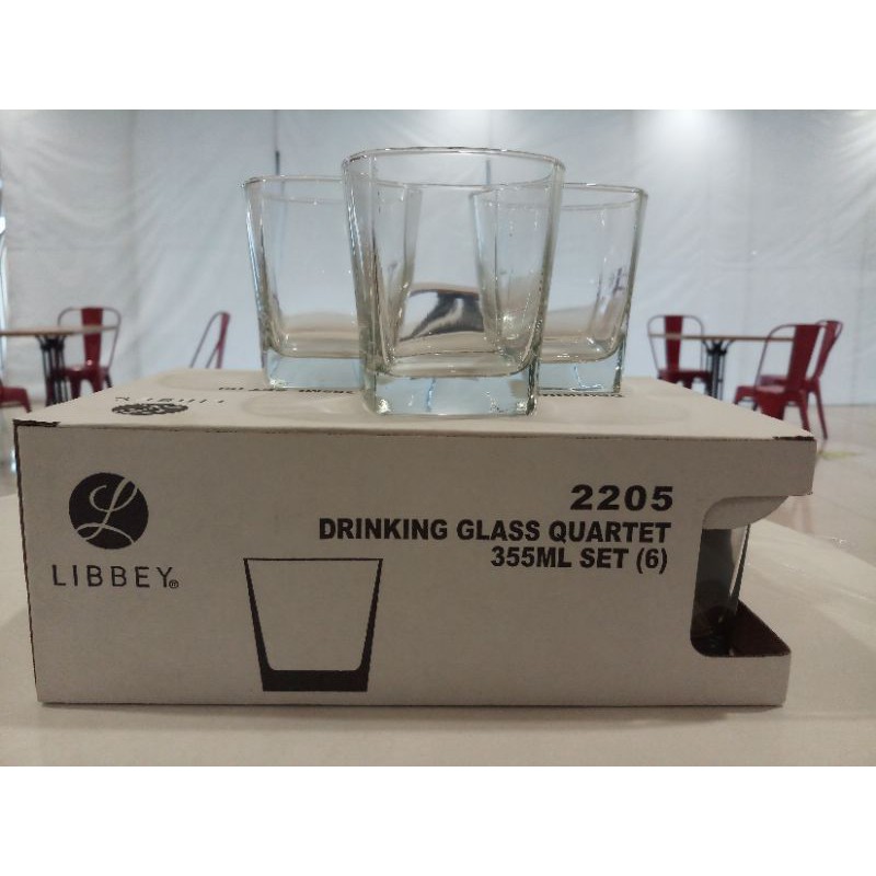 LIBBEY Drinking Glass 355ml set (6pcs)