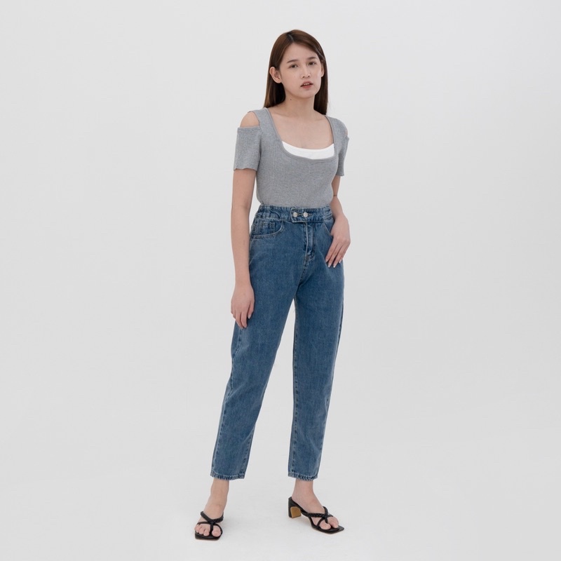 VIERLIN - Jeans 1228 - CELANA HW JEANS BOYFRIEND