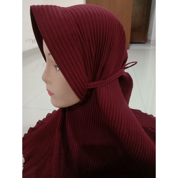 HIJAB TERBARU TERLARI BERGO PKISKIT PLESKET FULL PET TALI BAHAN DIAMON cod