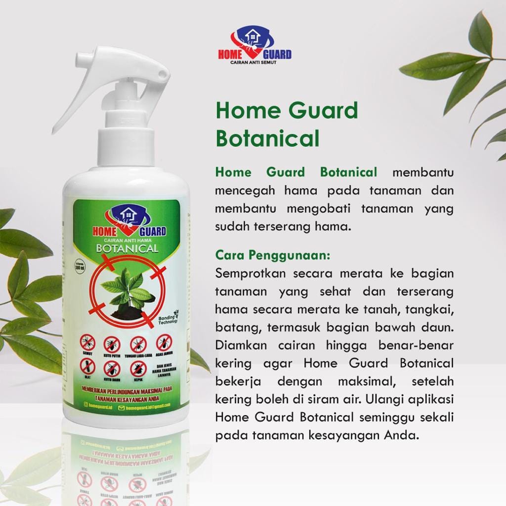 HOME GUARD Botanical 100ml 250ml Anti Hama Tanaman / Kutu Putih / Ulat Daun / Agas Jamur