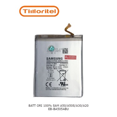 BATTERY BATERAI BATRE ORI 100% SAM A50 / A50S / A30 / A20 EB-BA505ABU