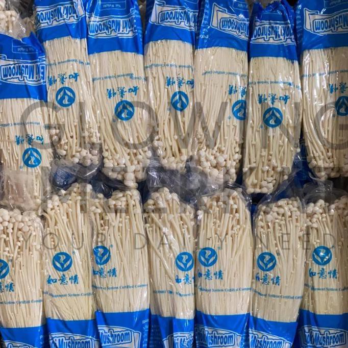 

TERMURAH Fresh Enoki Mushroom per Dus, isi 50 pack @100gr. Merk Super Fruta Kode 742