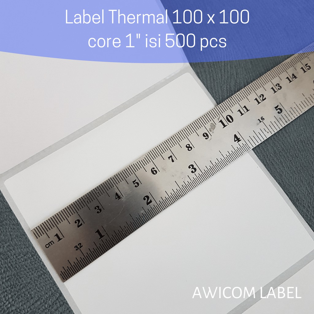

Label Barcode Direct Thermal 100x100 mm 100 x 100 core 1 inch isi 500
