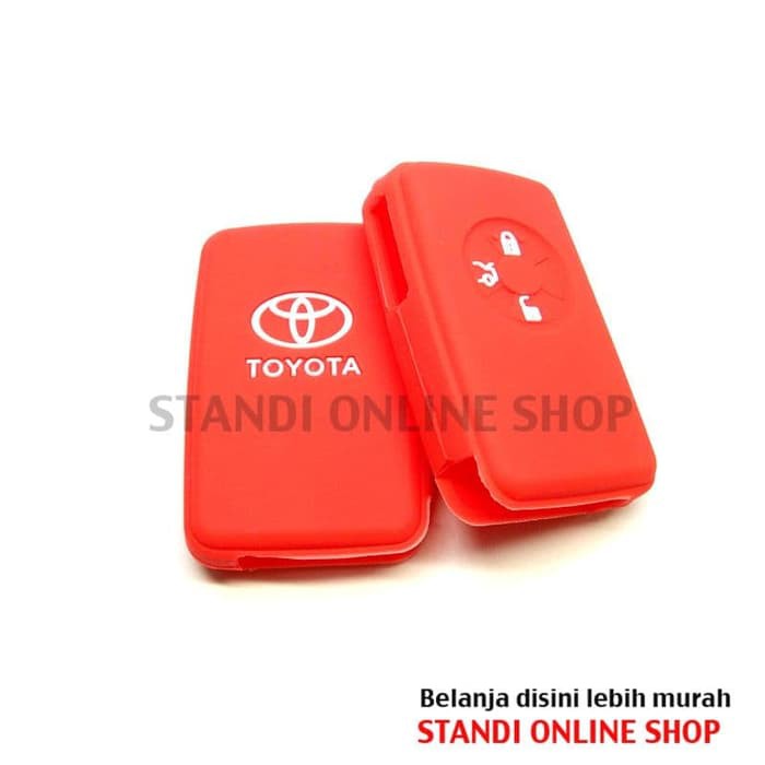 Kondom Kunci Remote Silikon Cover Smart key Toyota Vios TRD