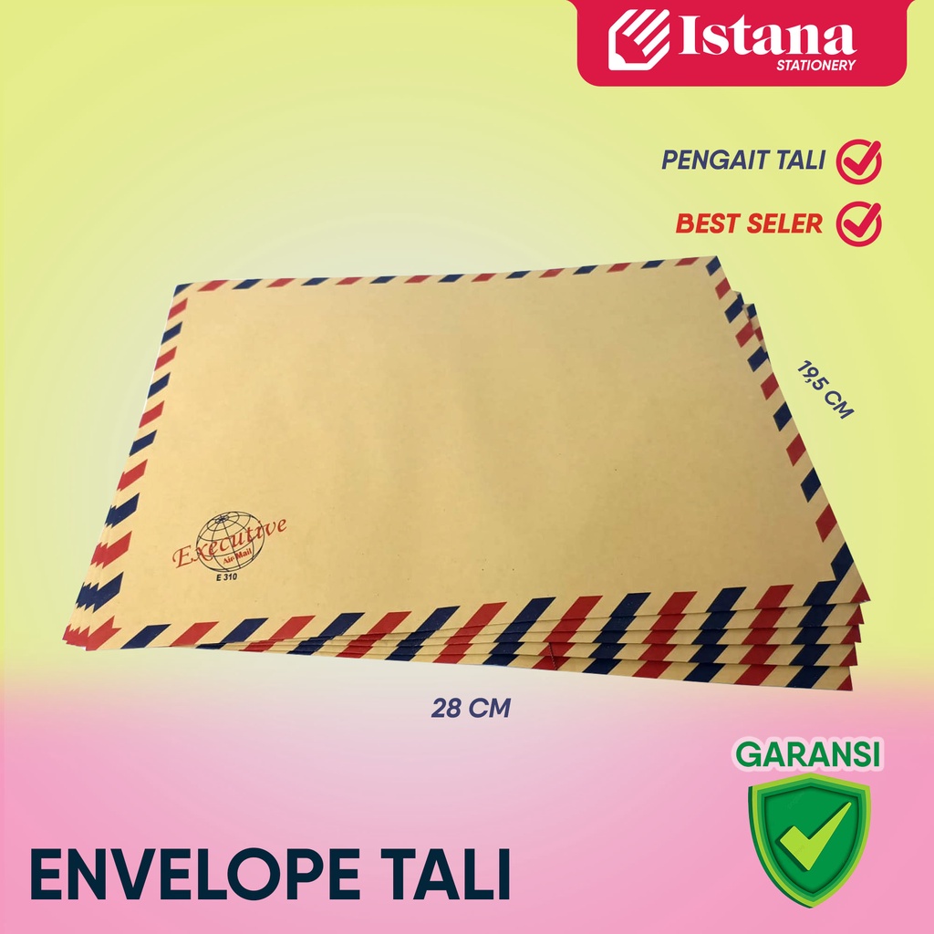 

[TERMURAH] AMPLOP TALI AIRMAIL 308 1/2 FOLIO