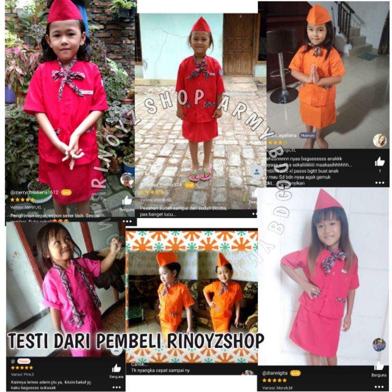 GROSIR Baju Profesi Pramugari Anak / Baju Pramugari Anak / KOSTUM PRAMUGARI CILIK / BAJU KARNAVAL PR