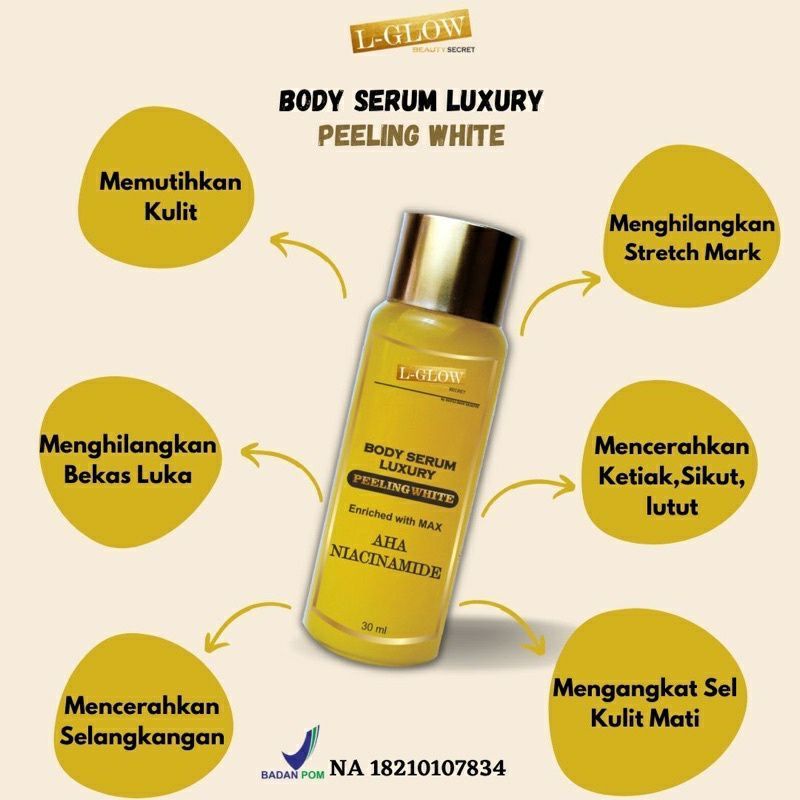 Body Serum Luxury Peeling Whitening Lglow