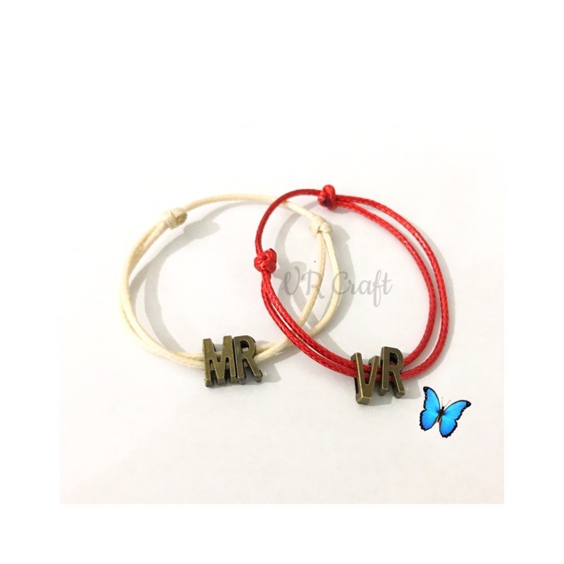 [ READY A - Z ] Gelang Inisial Kulit Anti Air ( HANYA 1 HURUF )