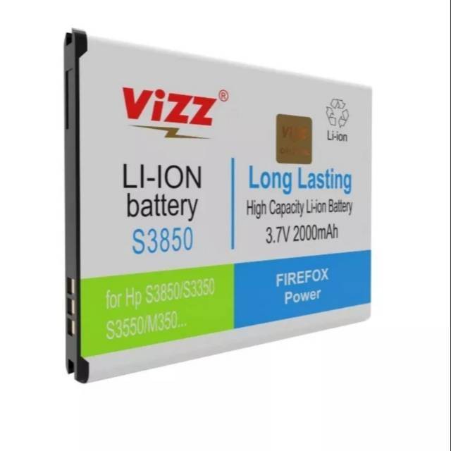 Vizz Batre Baterai Vizz Samsung S3850 Corby 2 S3353 S3350 S3550 M350 S5530 EB424255VA