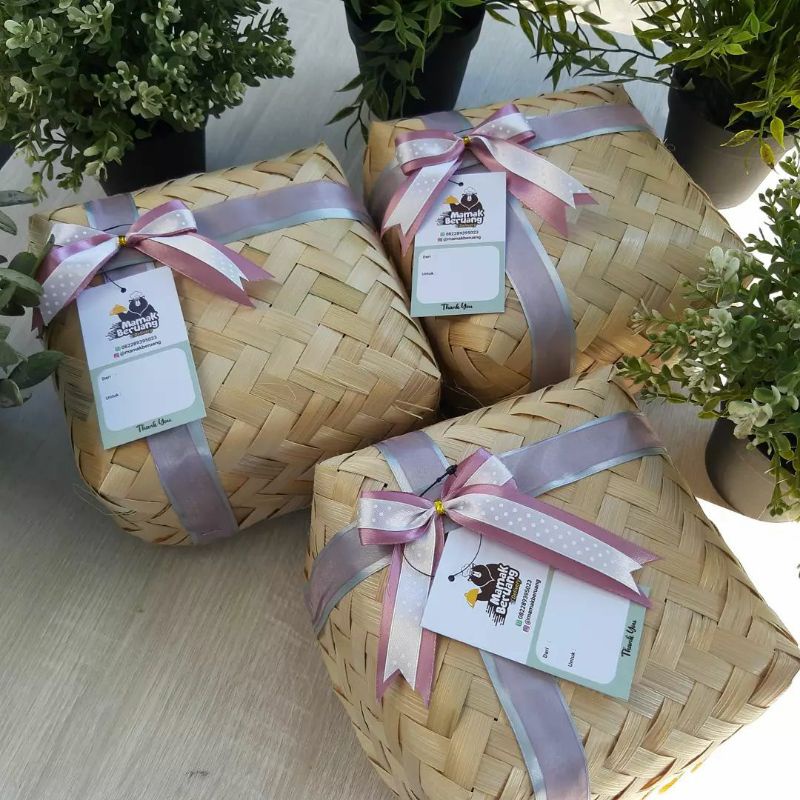 Besek Bambu 16x16 Besek Nasi Besek Catering