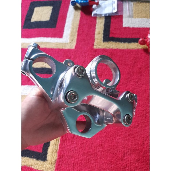 segitiga atas rx king new dudukan stang chrome