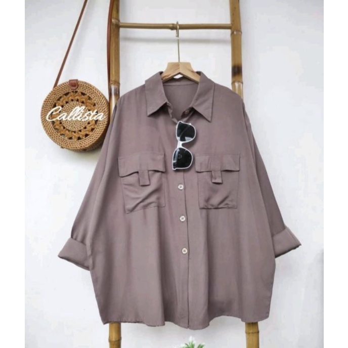 CALLISTA BLOUSE CROP RAYON TWILL