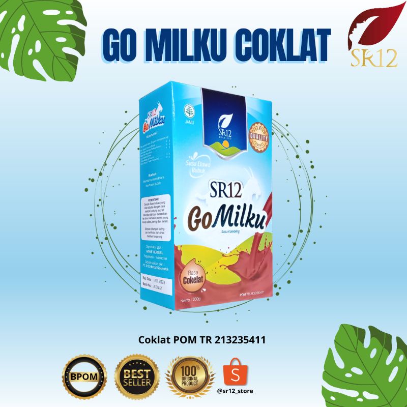 

[TANPA GULA] SUSU KAMBING ETAWA BUBUK / GOMILKU SR12 / SUSU ETAWA / SUSU KAMBING RASA COKLAT