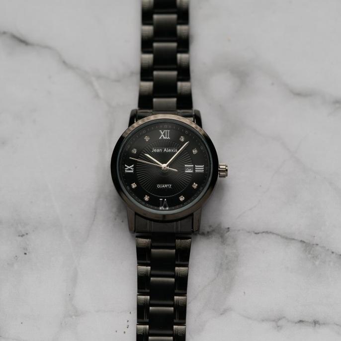 Jam Tangan Wanita Jean Alexis GARTH LHT JA102 - Black (30mm) barang ada
