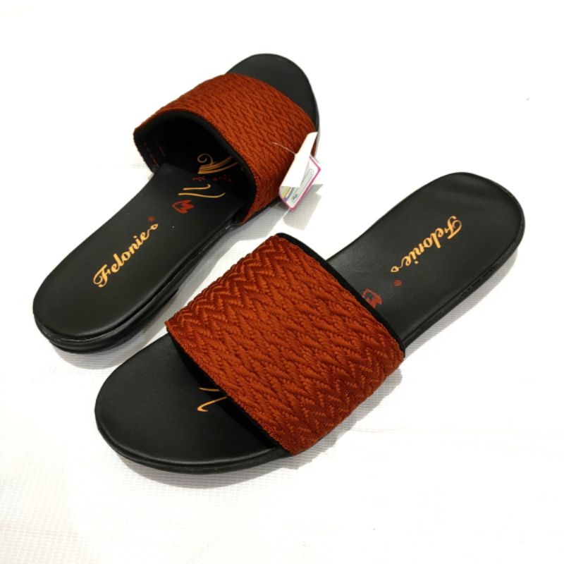 Sandal wanita murah terbaru Felonie DH 03 rajut kekinian trendy keren elegan murah