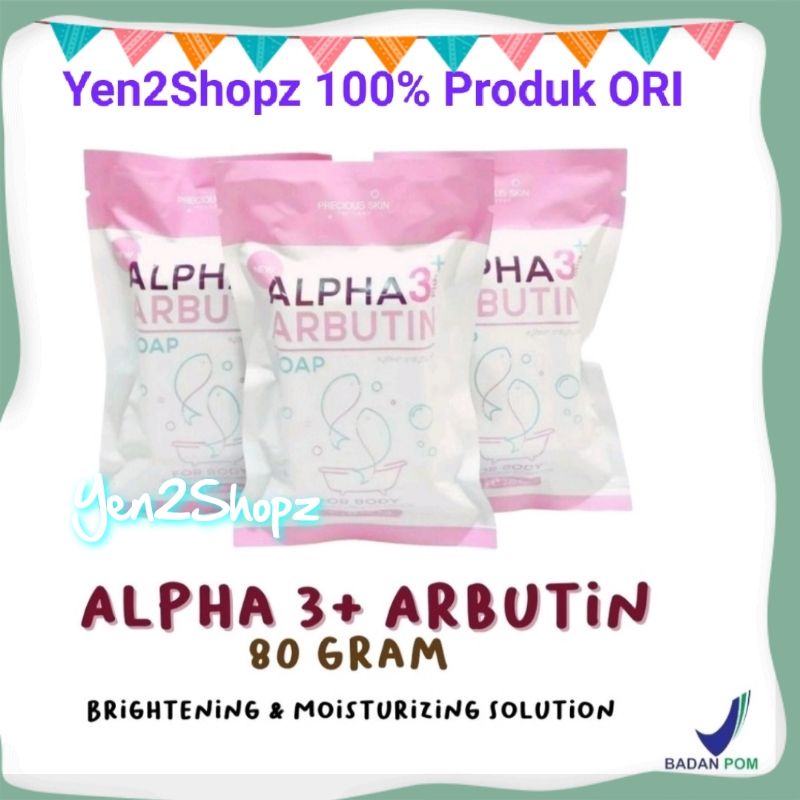 ALPHA ARBUTIN 3 PLUS WHITENING COLLAGEN SOAP SABUN 80gr BY PRECIOUS AHA SKIN