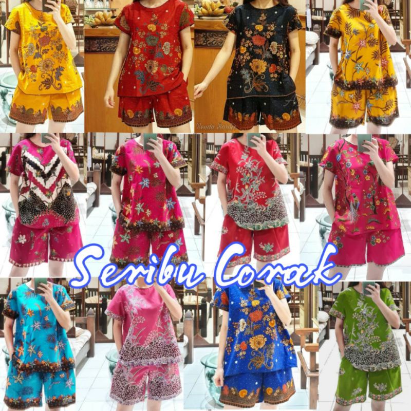 Setelan Batik Mewah / Setelan Batik Ory Unggul jaya / Set Baju Tidur Terbaru / setelan Babydoll ld 1