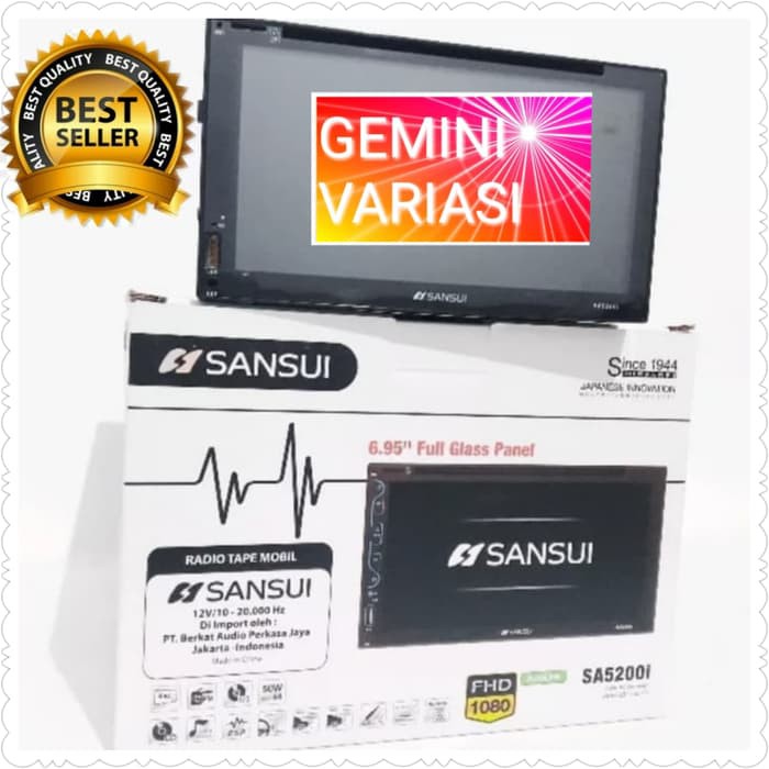 Produk TOP  Headunit Doubledin Tv mobil Sansui SA- 5202i/SA-5202 i/SA 5200 i PL73