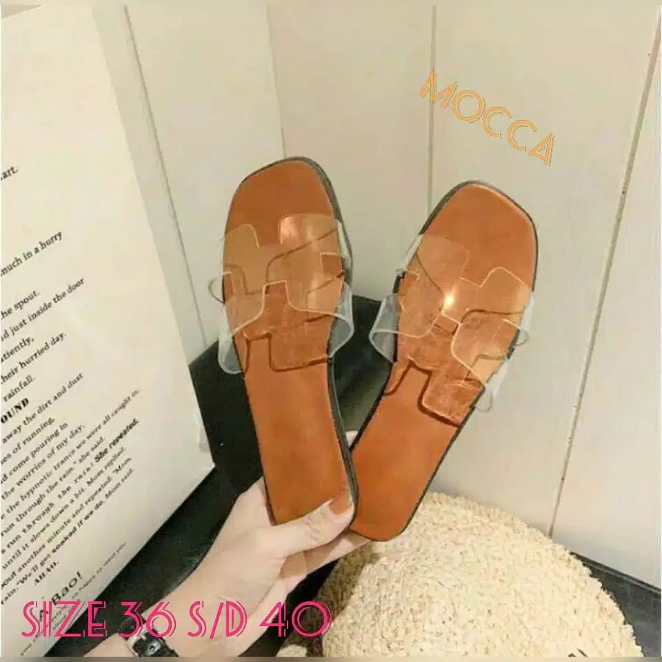 PROMO SALE..!!! SANDAL TEPLEK WANITA CASUAL MEKA JELLY &quot;H&quot;